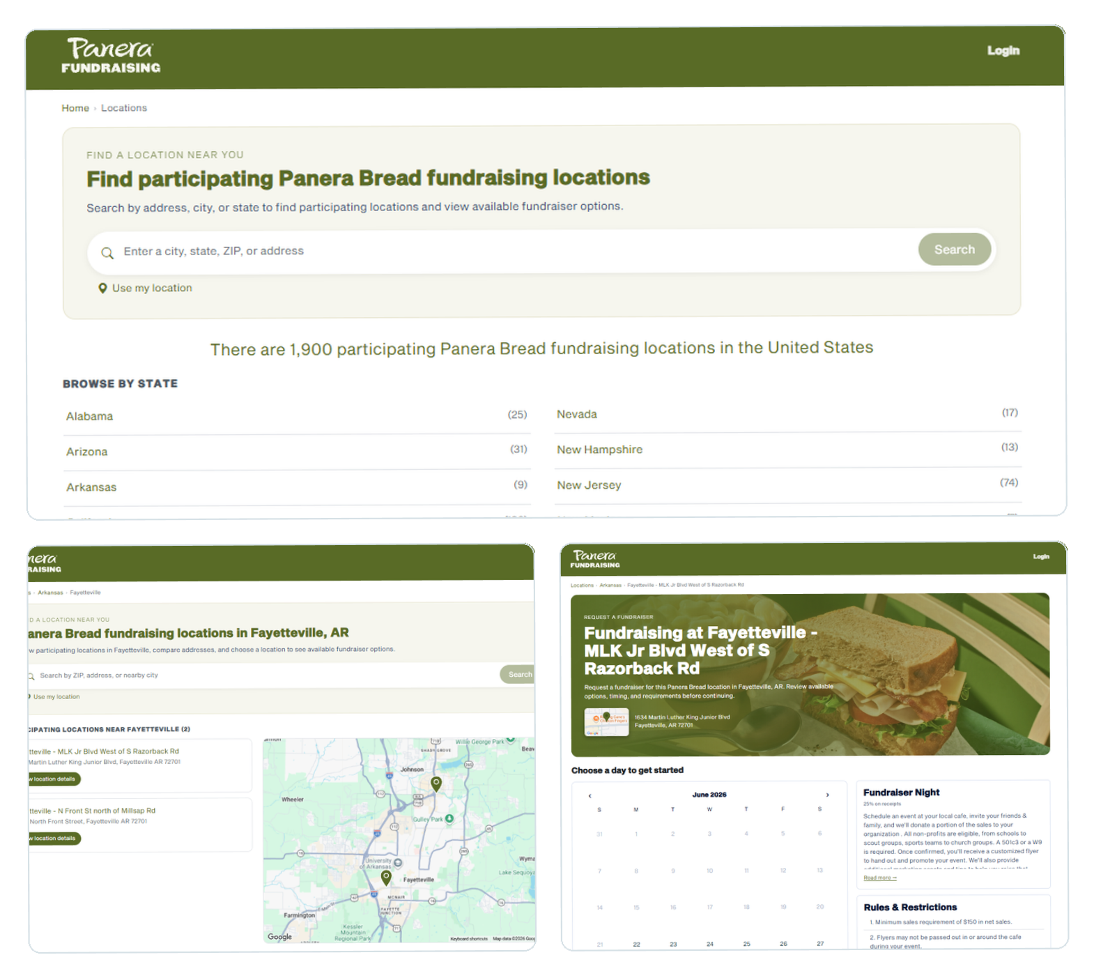 Branded state, city, and location page discovery